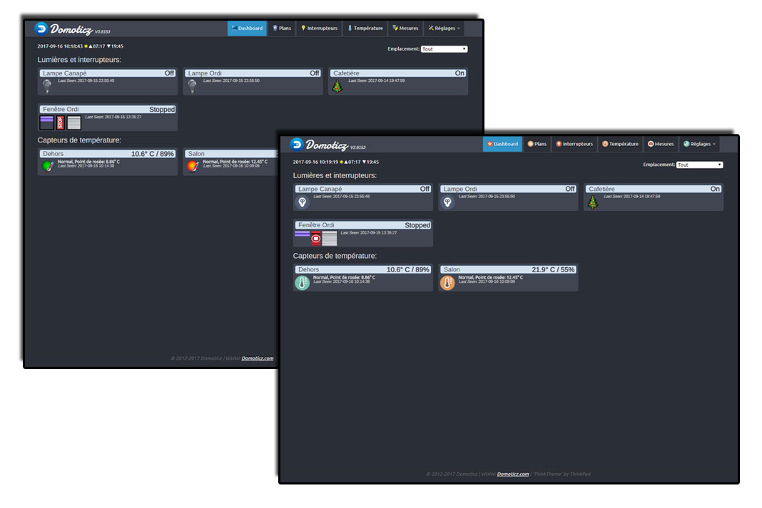 Domoticz theme
