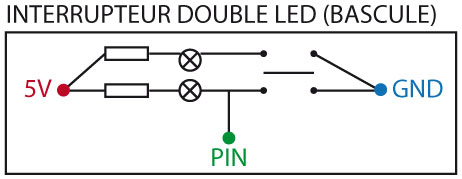 Montage du bouton à double leds